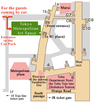 Map from subway transportation stations